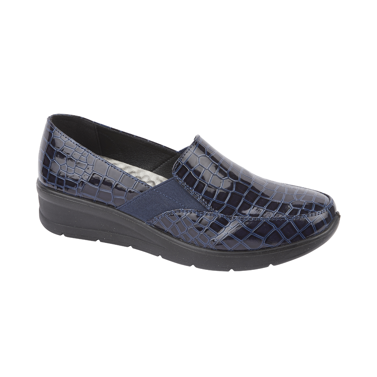 Agatha Navy Croc