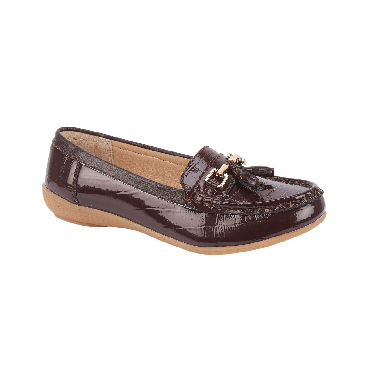 Coast Burgundy Croc Patent
