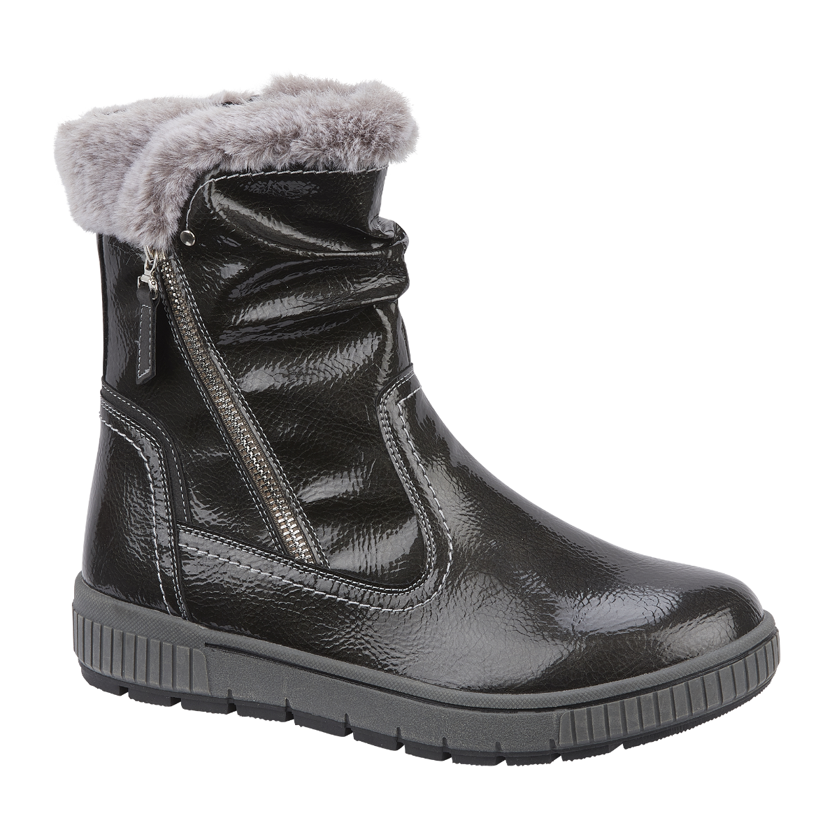 Jade Pewter Crinkle Patent