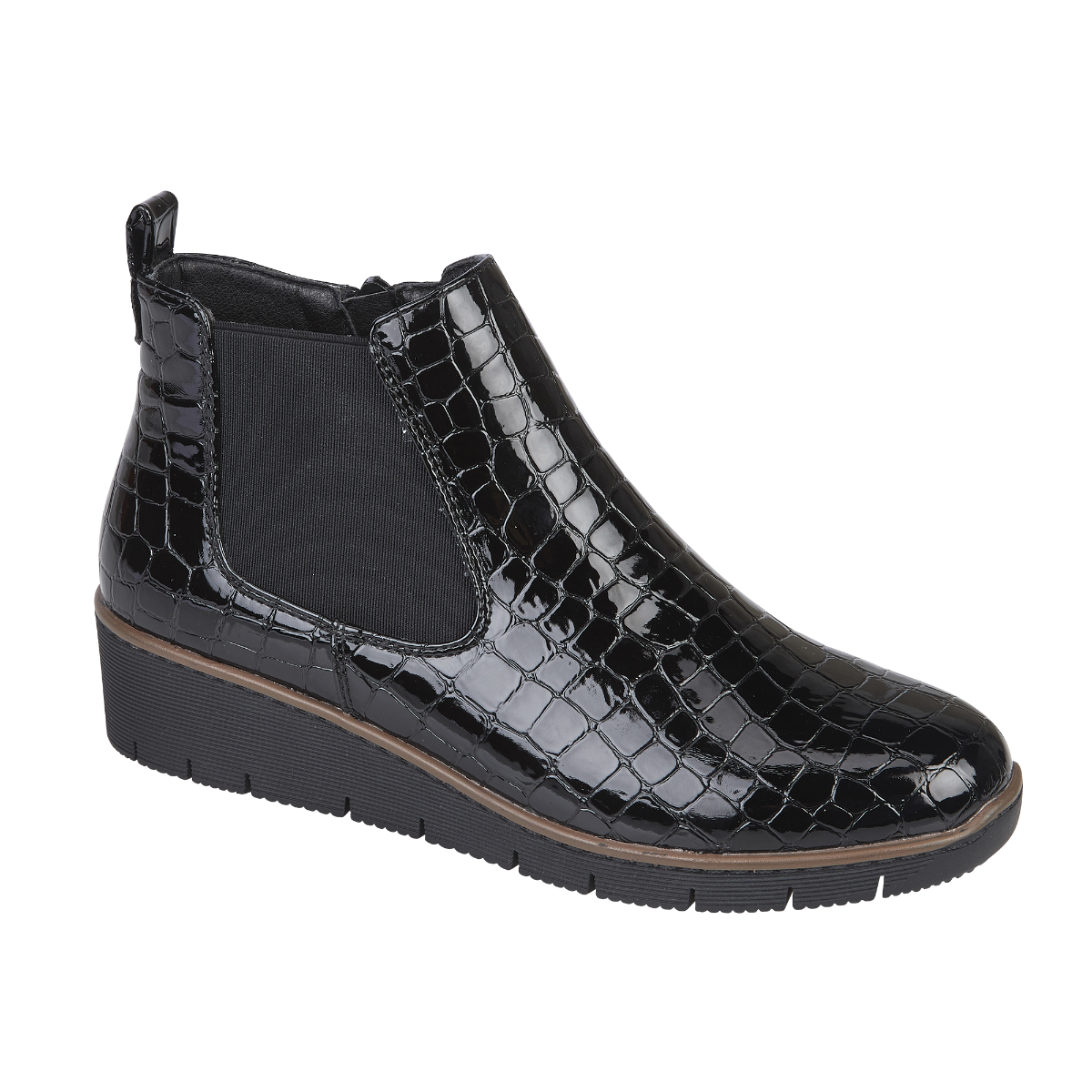 Walnut Black Croc