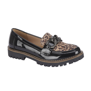 Bombay Black Patent/Leopard